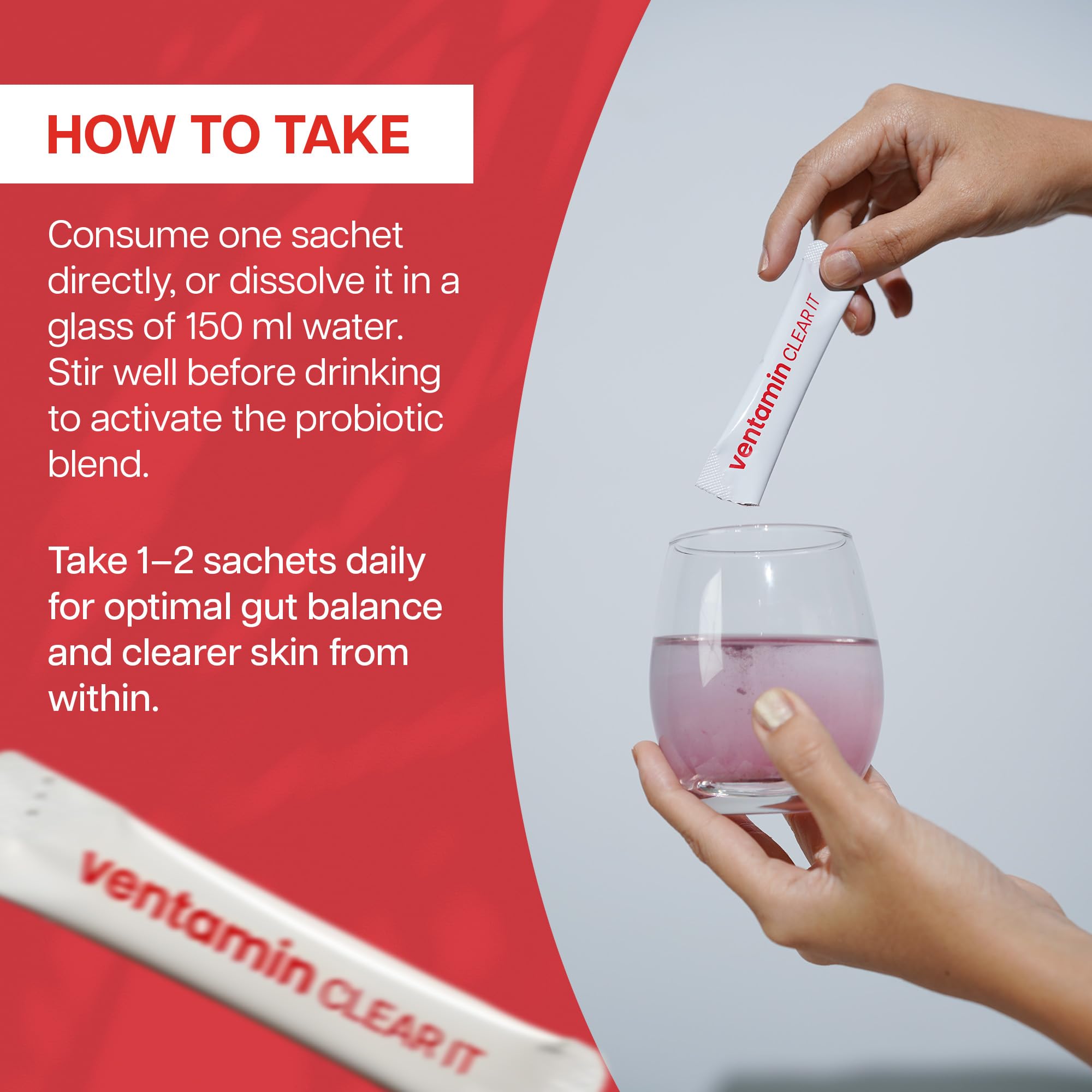 Ventamin Clear It vitamin A and B complex for antioxidant support.