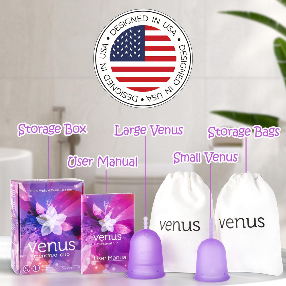 Venus menstrual cup is USA-made and ISO certified for quality.