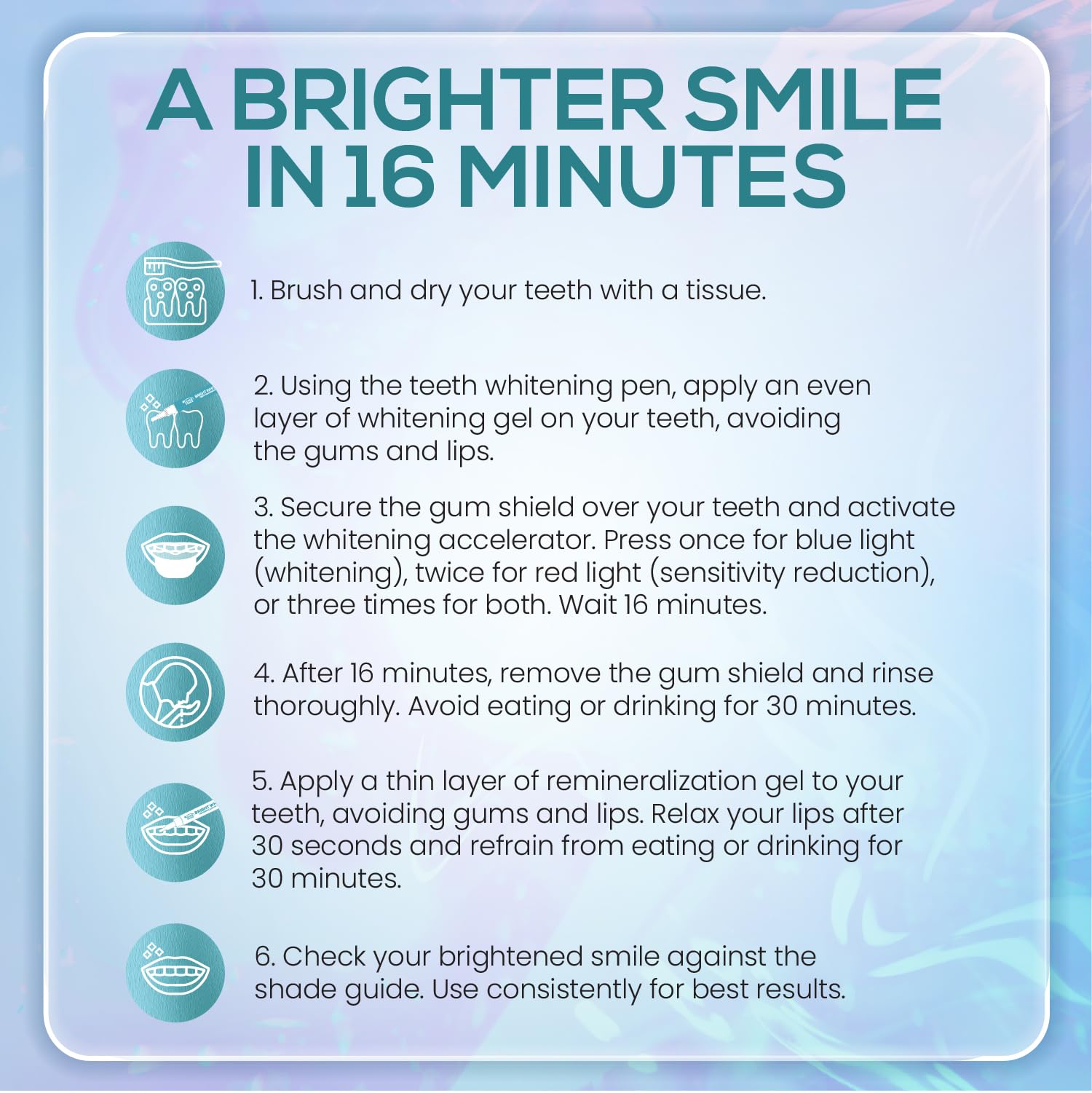 Venus Visage kit designed for sensitive teeth with gentle whitening
