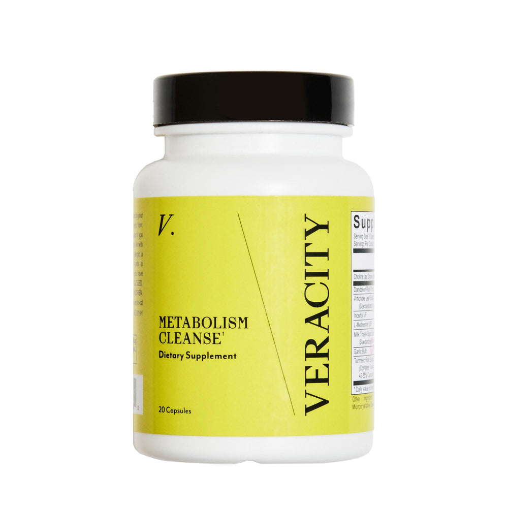 Veracity Selfcare Metabolism Cleanse bottle front for daily detox support