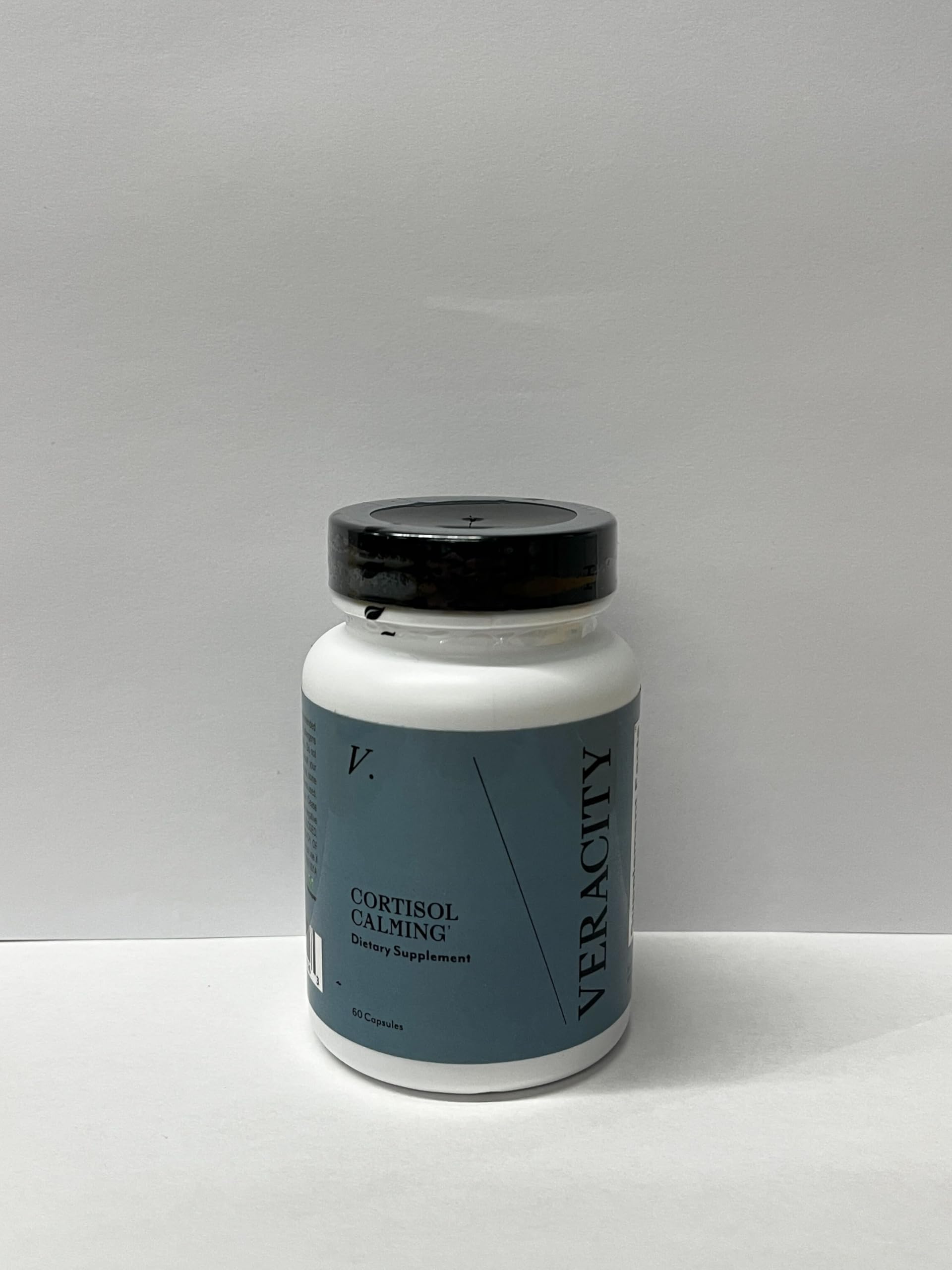 Veracity SelfCare Cortisol Calming ingredient lineup with adaptogens for calm mood.