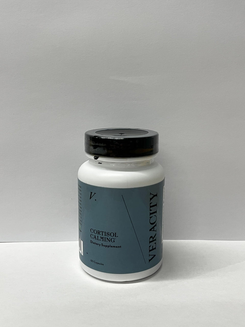 Veracity SelfCare Cortisol Calming ingredient lineup with adaptogens for calm mood.