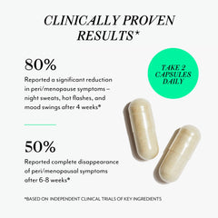 Veracity Selfcare capsules close-up, convenient daily supplement for peri/menopause comfort