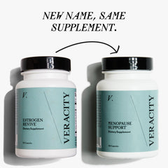 Veracity Selfcare packaging beside notebook, hinting at clearer focus and restful sleep