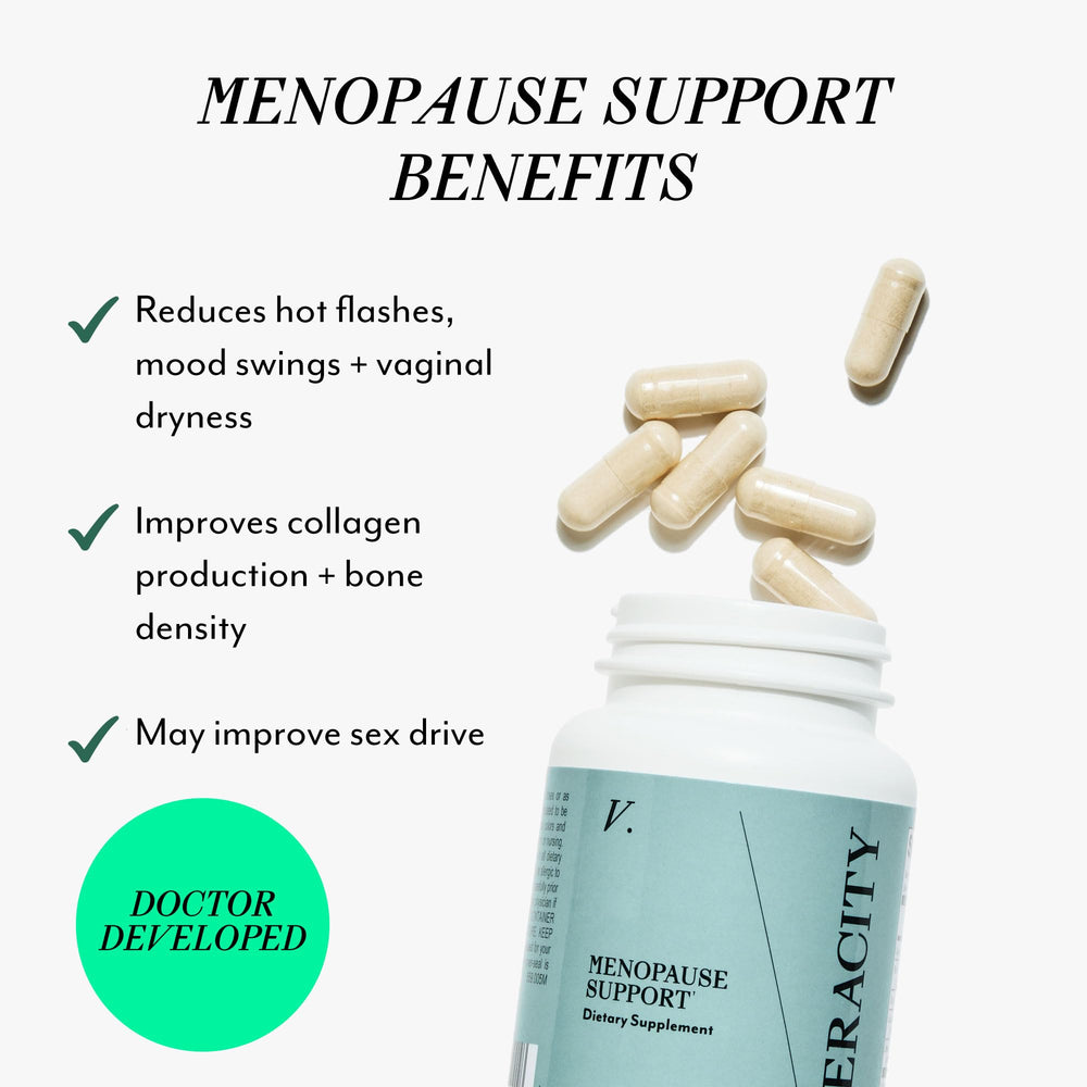 Veracity Selfcare bottle on shelf, ready to integrate into your daily menopause routine