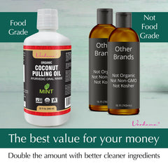 Verdana 32oz bottle offers great value for daily oil pulling.