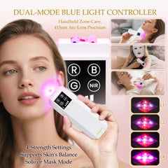 Veraylife handheld controller with blue light for targeted care