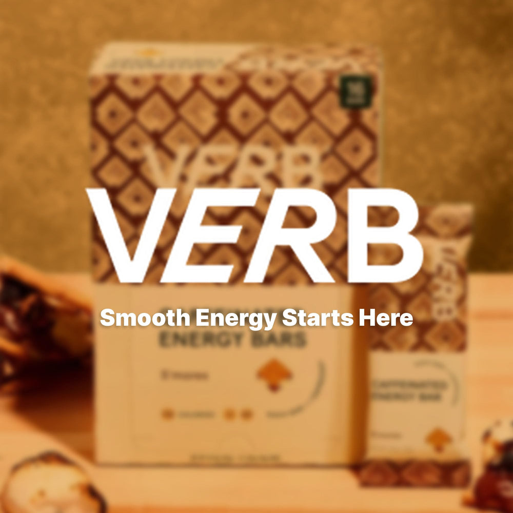 Verb Caffeinated Energy Bars Smores nutrition label highlights calories and caffeine