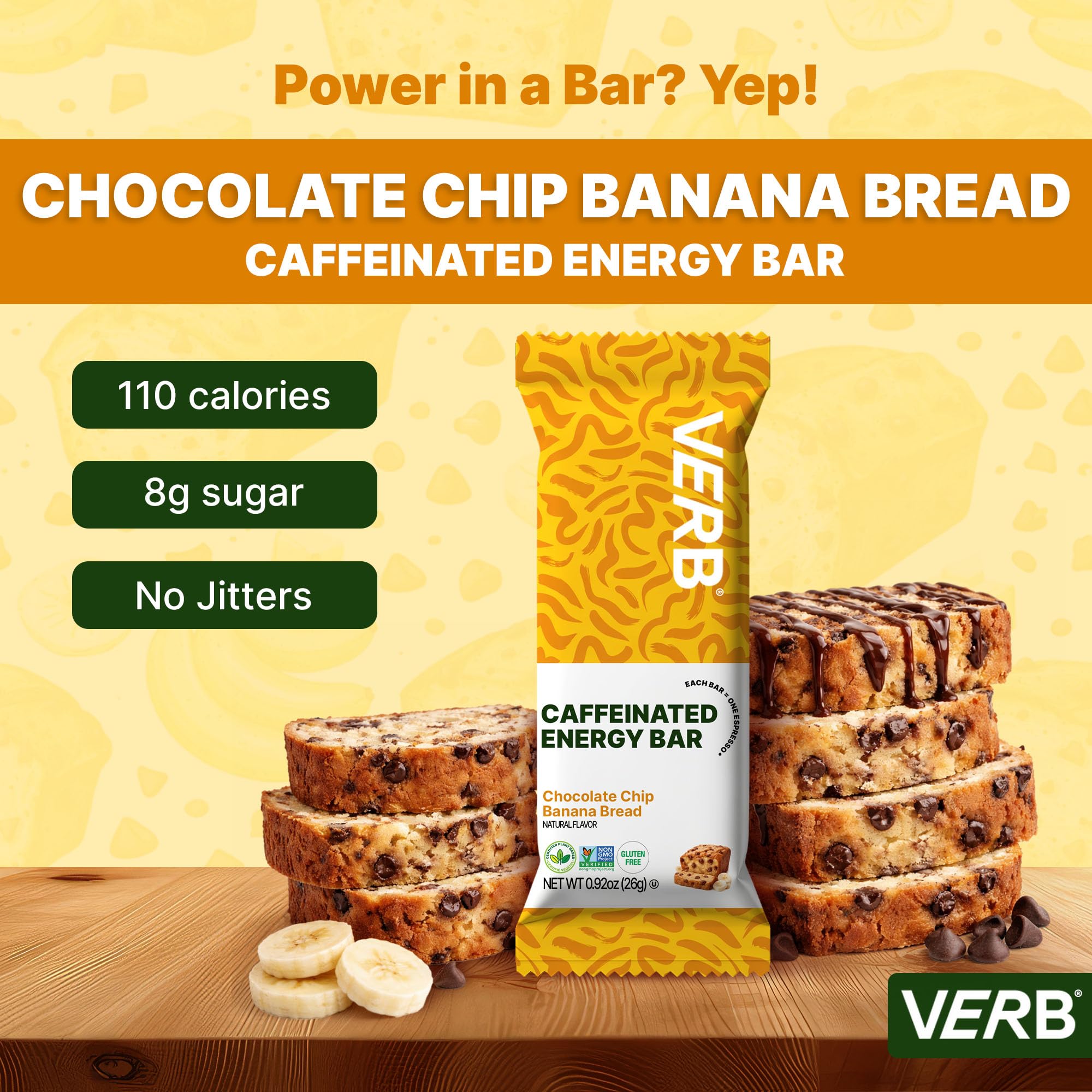 Verb Energy Bars gluten-free ingredients support mindful snacking.