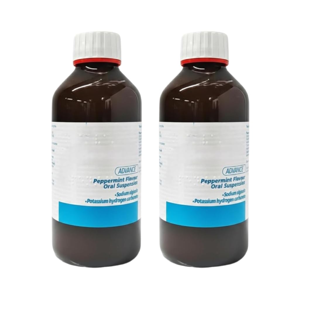 VERBASA CONFEC GAV Advance Peppermint liquid 500ml bottle pour for digestive comfort.