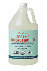 Verdana Coconut MCT Oil bottle (1 gallon) ideal for bulk keto-friendly cooking.
