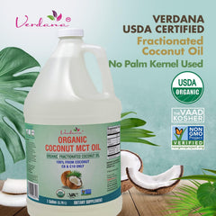 Verdana Coconut MCT Oil is colorless and odorless, suitable for versatile uses.