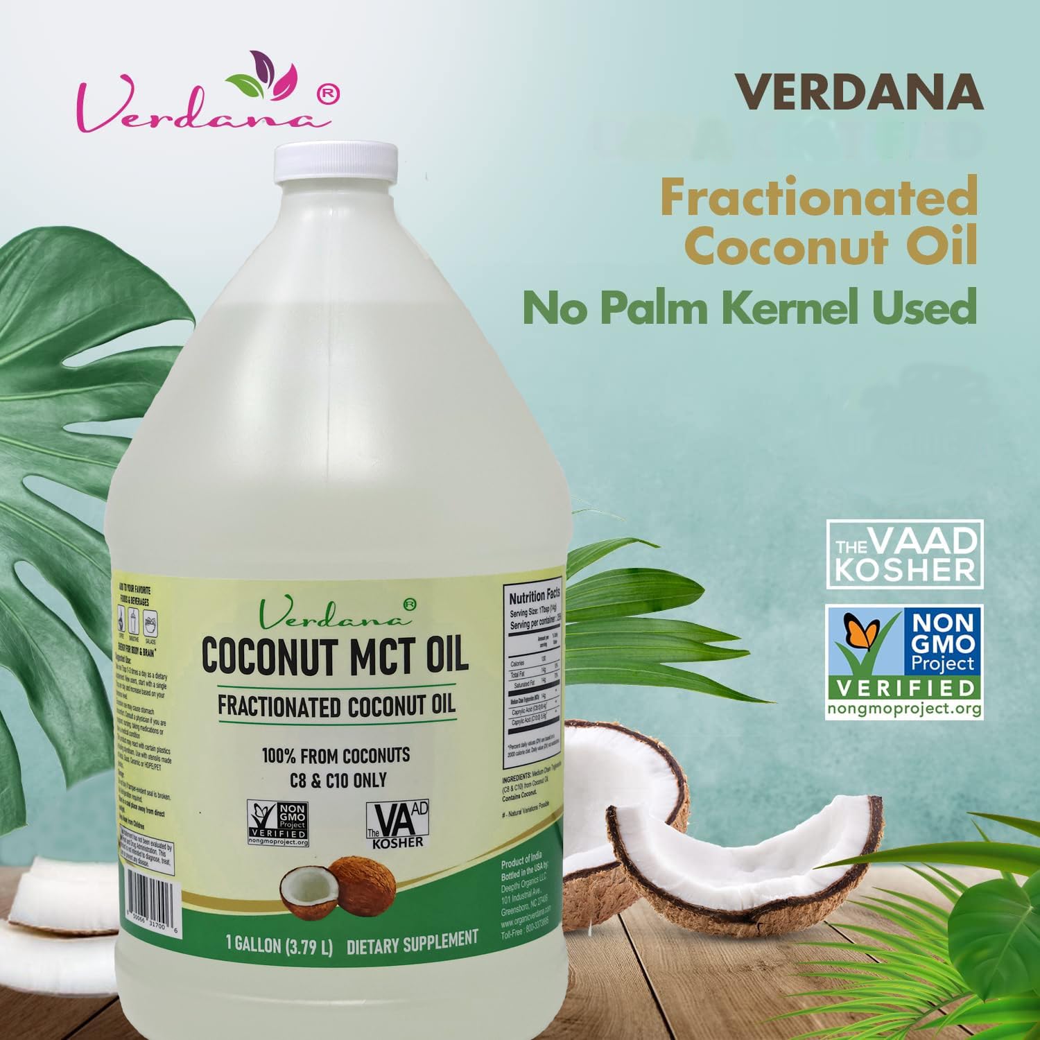 Verdana Coconut MCT Oil as a mouthwash option for oral care and fresh breath