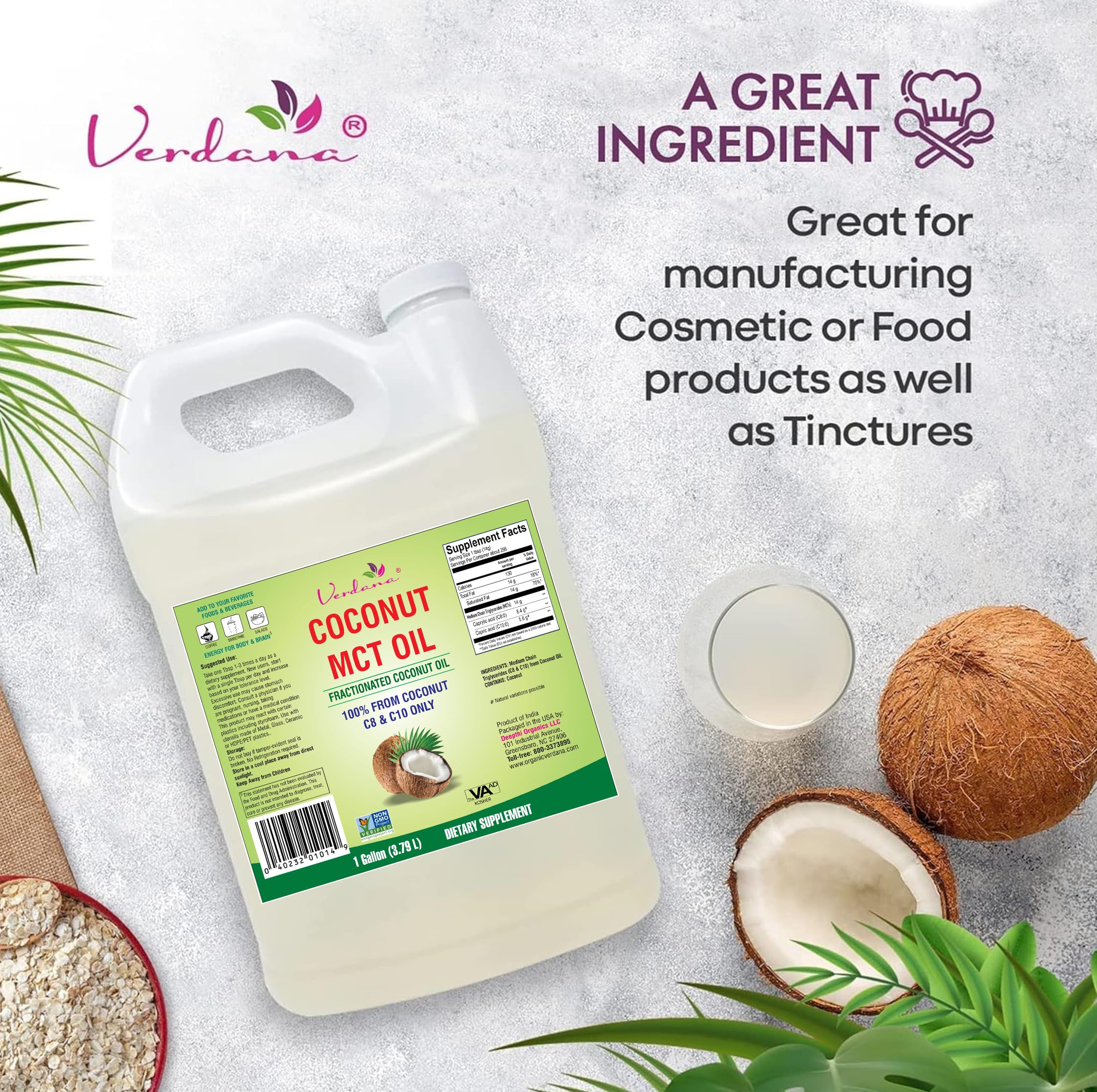 Verdana MCT Oil in coffee or smoothies for a clean energy boost