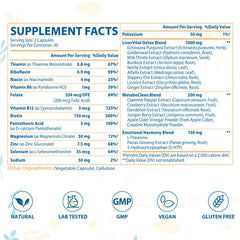 Verdanthus detox capsules closeup with herbal blend for support