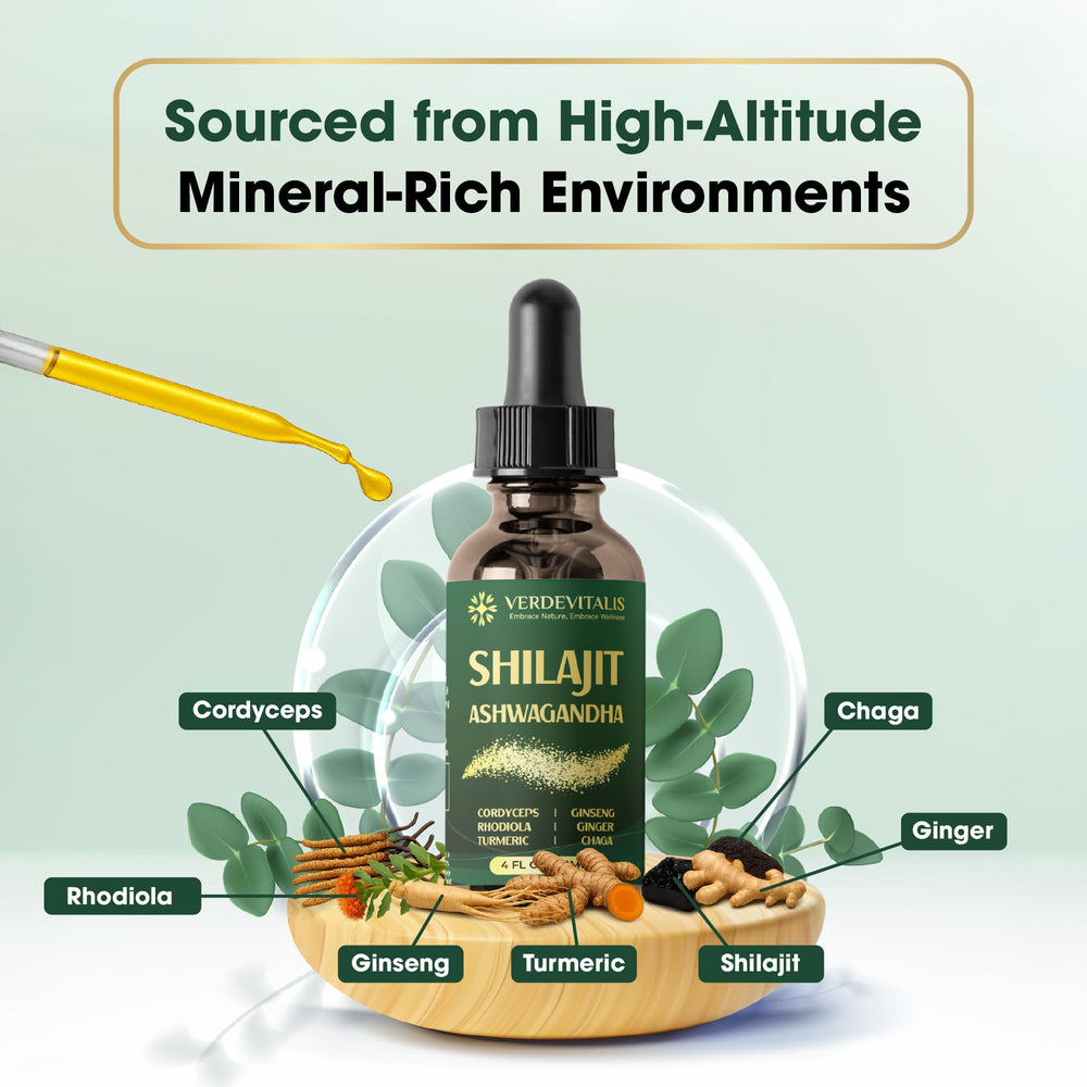 VERDEVITALIS 8in1 Shilajit under-tongue use for quick absorption
