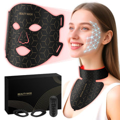 Verfubo red light face mask front view for at-home facial treatment