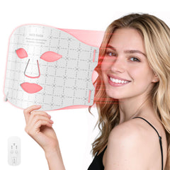 Verfubo red light mask for the face improves tone and glow.