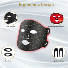 Close-up of Verfubo silicone mask highlighting comfortable, skin-friendly design