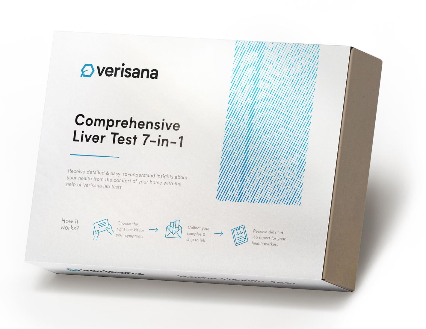 Verisana Liver Test kit cover, at-home screening made simple for your wellness routine.
