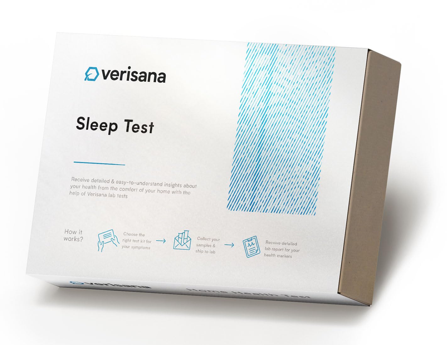 Verisana Sleep Test collection kit for at-home cortisol and melatonin insights.