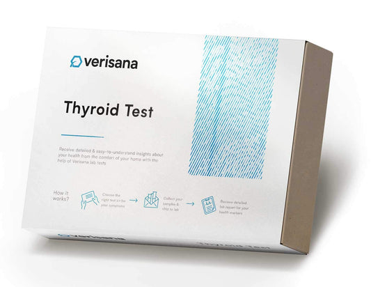 Verisana thyroid test kit cover for discreet at-home health insights.