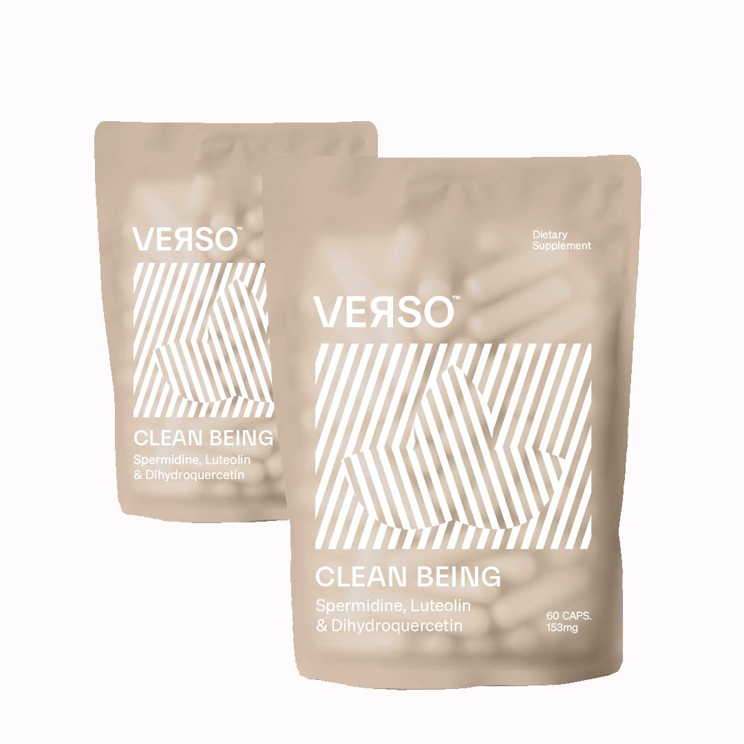 Verso Clean Being spermidine capsules bottle for daily wellness support