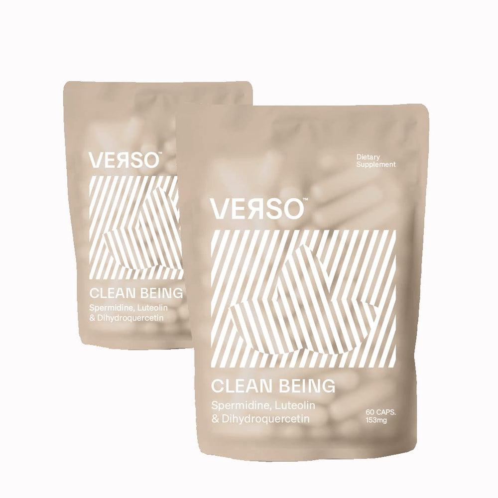 Verso Clean Being spermidine capsules bottle for daily wellness support