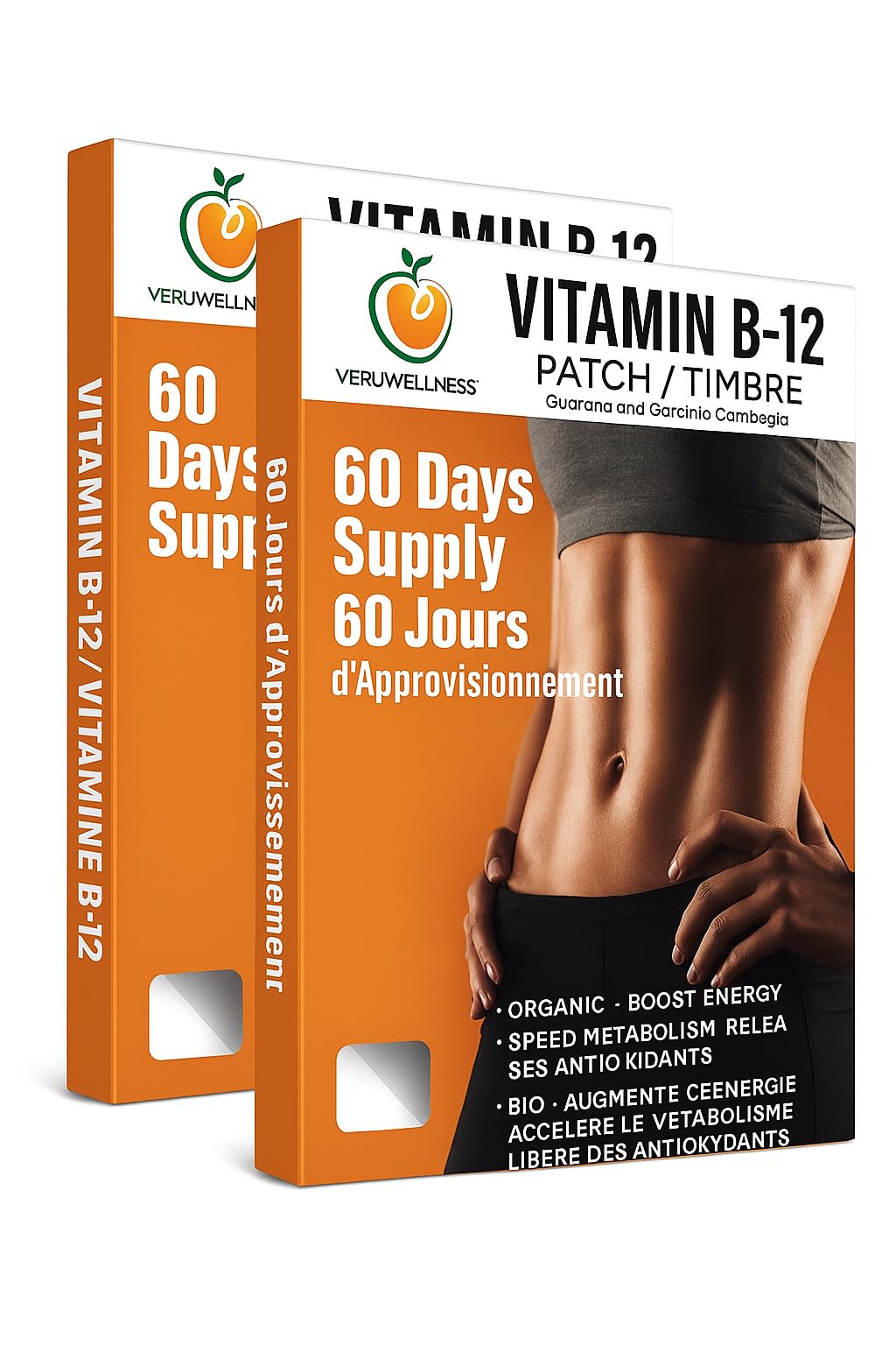 Veru Wellness B12 Patch front view, ready to discover a caffeine-free energy option.