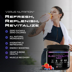 Eco-friendly recyclable bottle by VERUS NUTRITION supports sustainability.