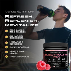 Recyclable HDPE bottle by VERUS NUTRITION reduces environmental impact.