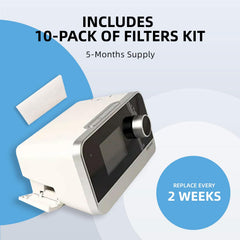 Verybegin Resvent water chamber includes a 10-pack filters.