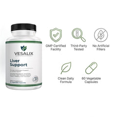 Artichoke ingredient detail in VESALIX Liver Support for bile flow support.