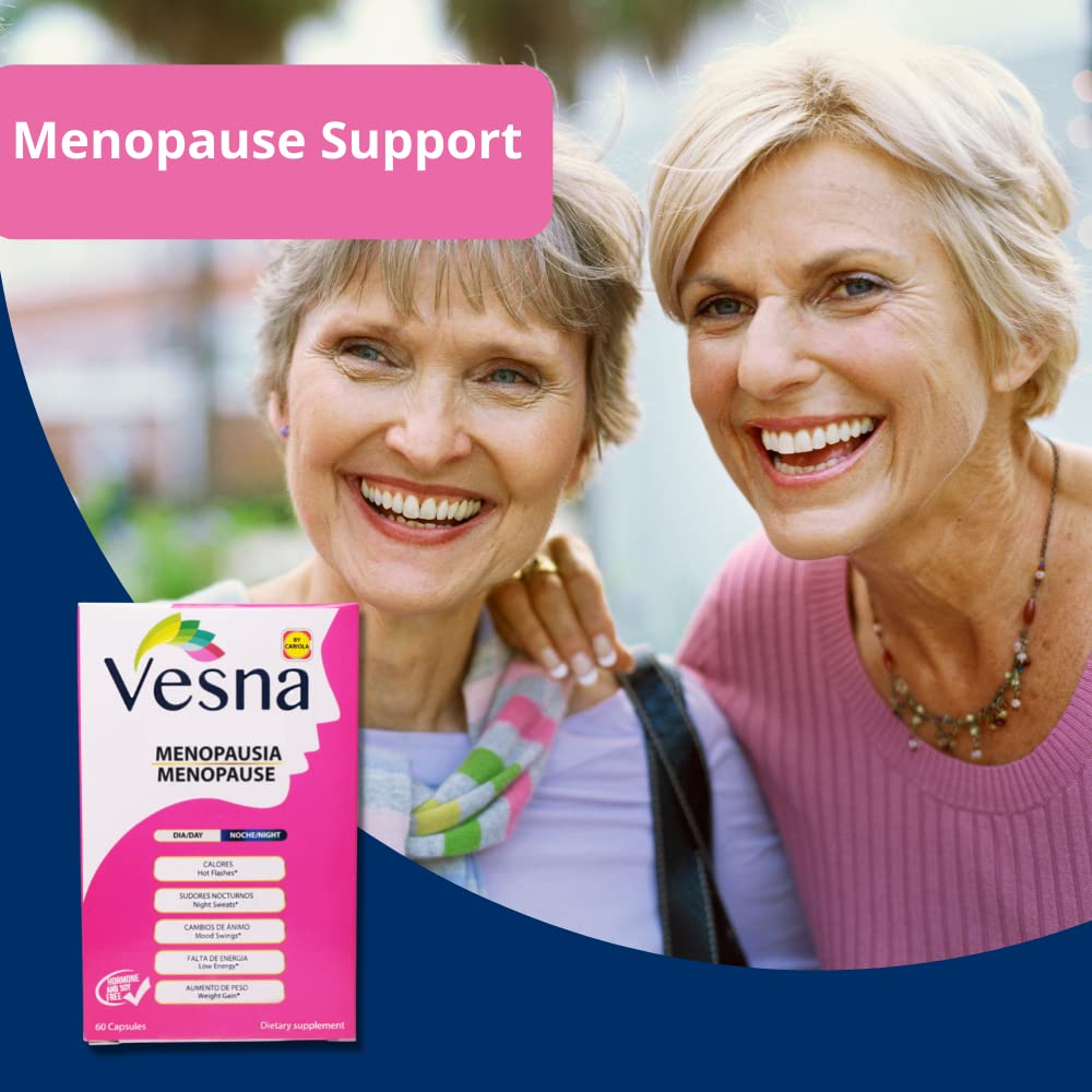 Close-up of Vesna capsules showing color differentiation for day and night formulas