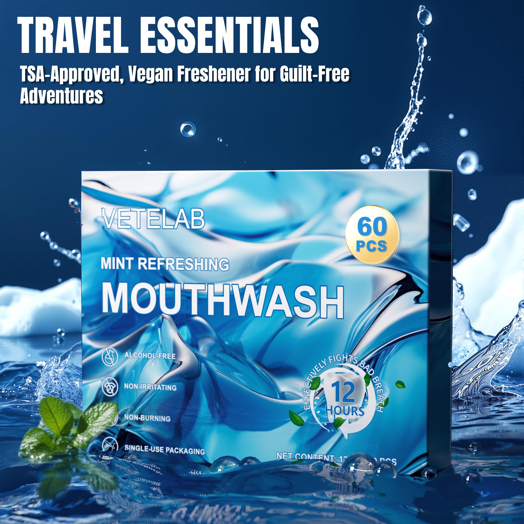 VeteLab fluoride-free formula offers fresh breath on the go.