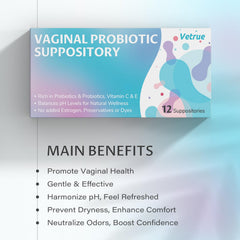 Vetrue suppository being applied for intimate comfort