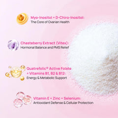 Vevoec Gynable Pregina powder close-up showing smooth texture