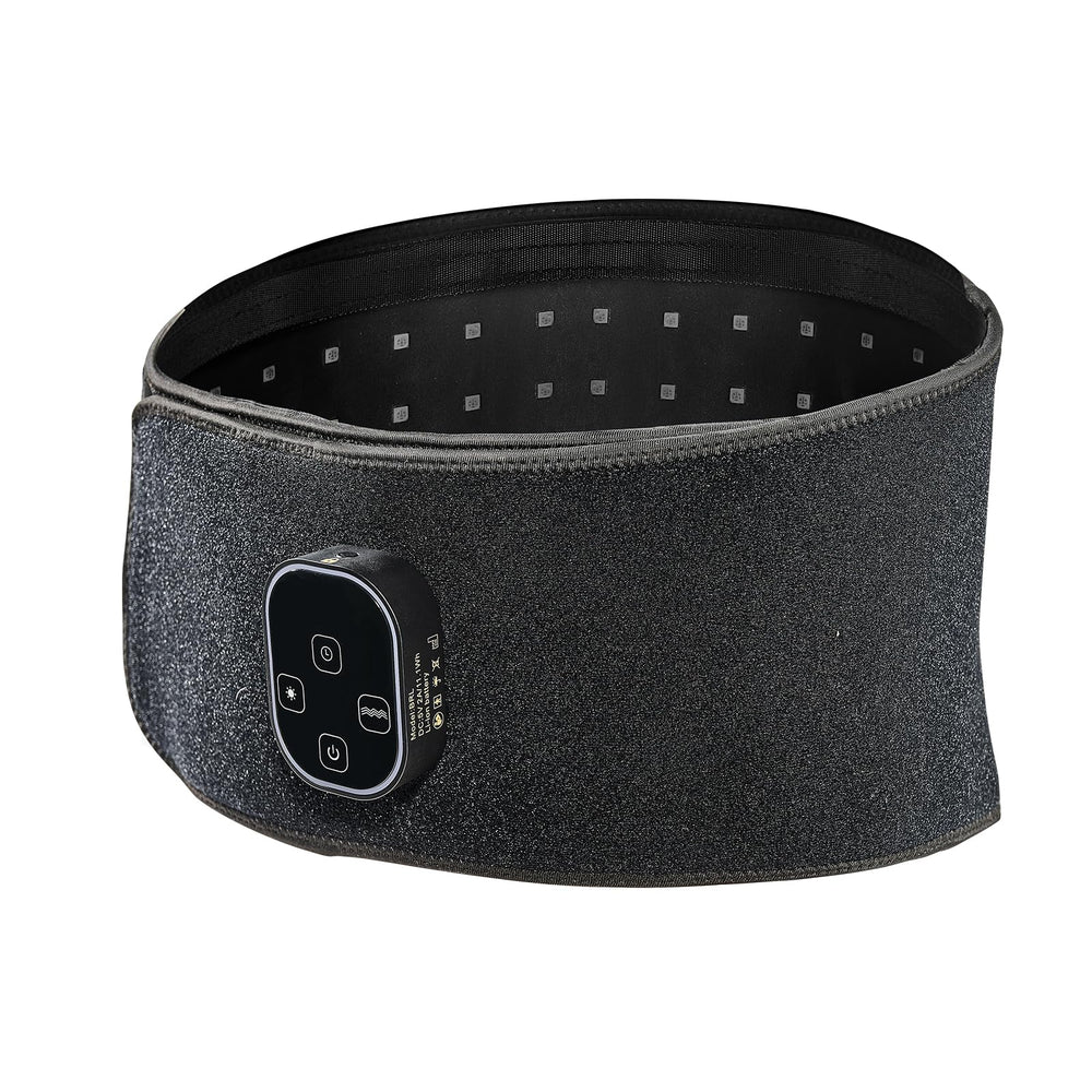 Controller showing three vibration levels and light intensities on the belt.
