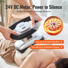 VEVOR Chiropractic Massager with variable speed enables personalized back and neck relief.