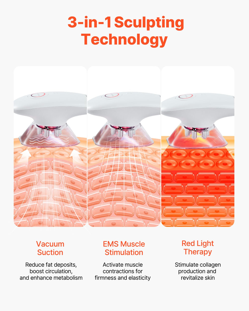 VEVOR EMS mode for firming and toning muscles during treatment