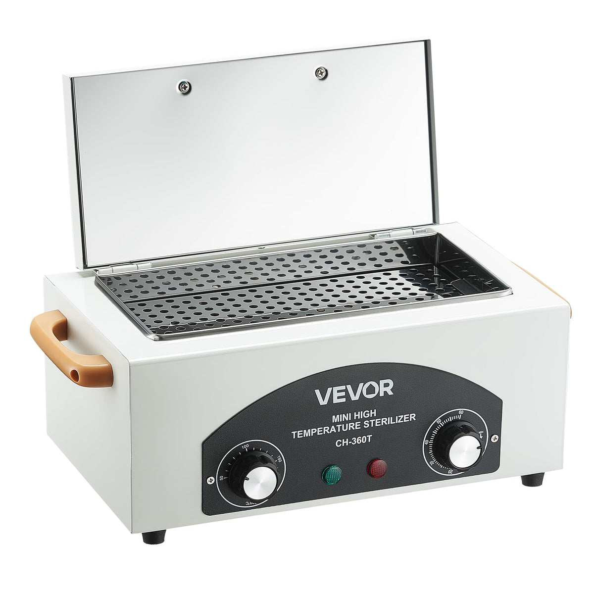 VEVOR high temperature autoclave exterior view shows compact countertop design for home or salon spaces
