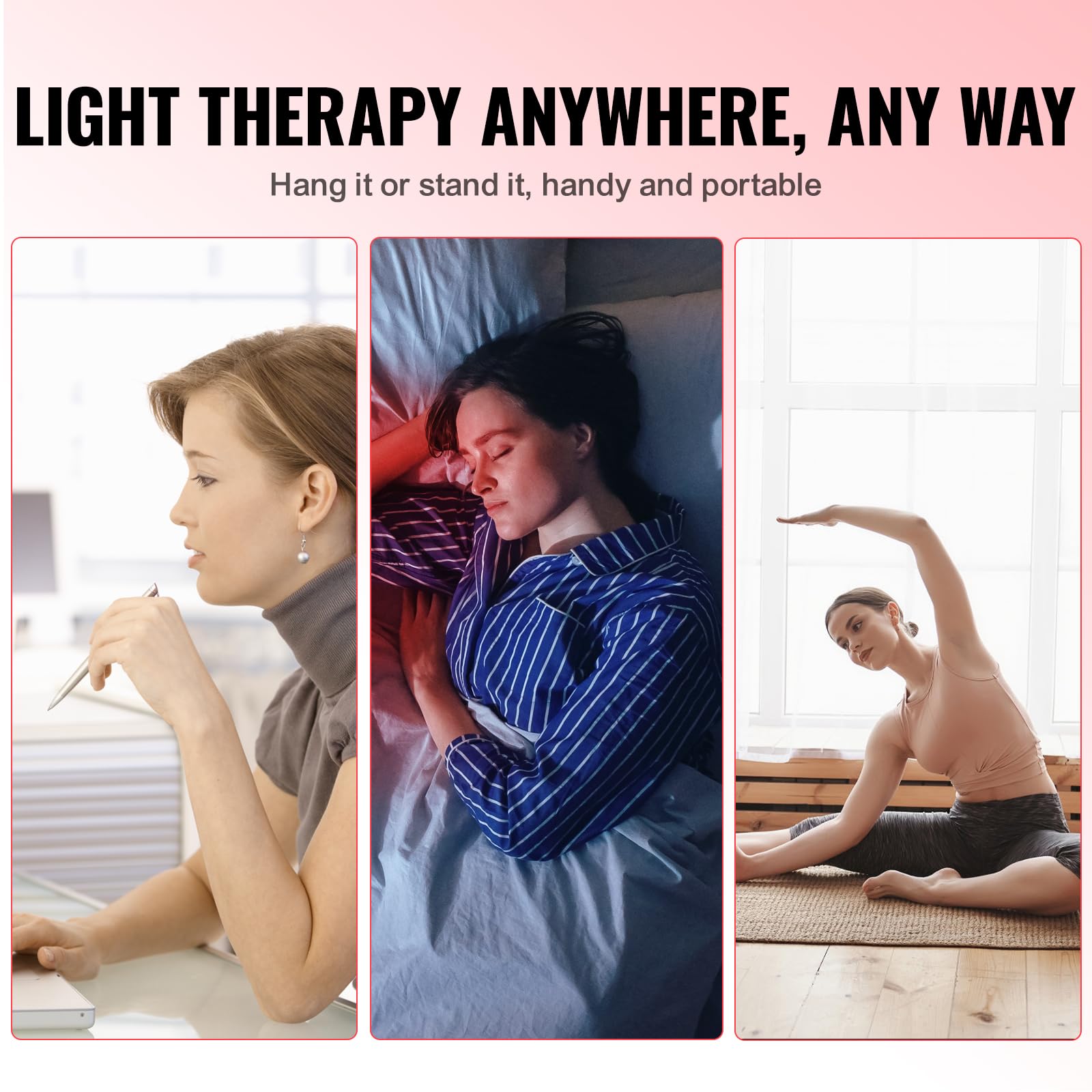 VEVOR stand enables hands-free use across desk, sofa, or bed
