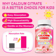 Veyttisy calcium gummies jar with magnesium and zinc for immunity support