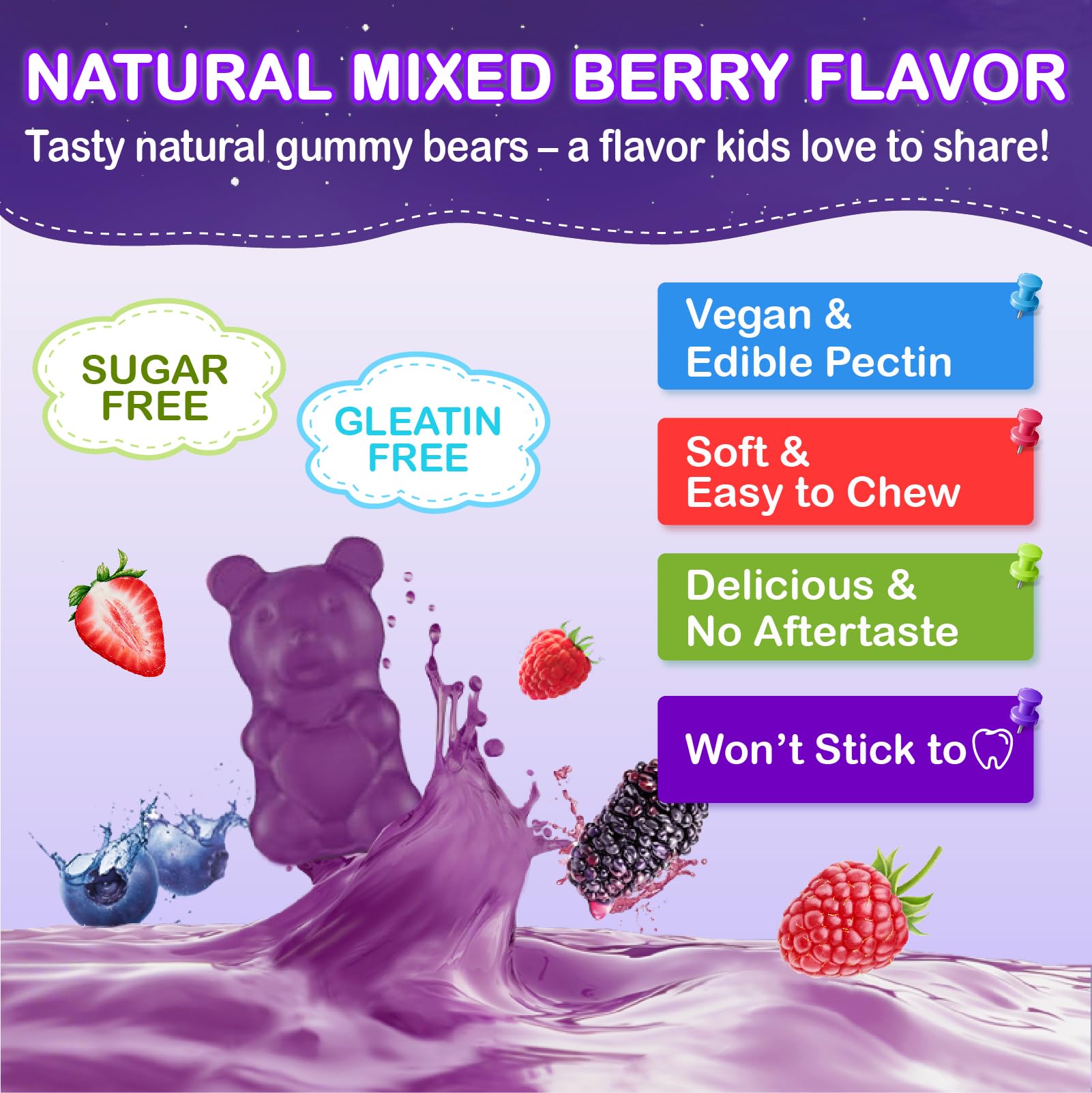 Veyttisy gummies placed beside a glass of water highlighting daily use.