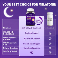 Label emphasizes vegan and non-GMO ingredients for a clean sleep aid.
