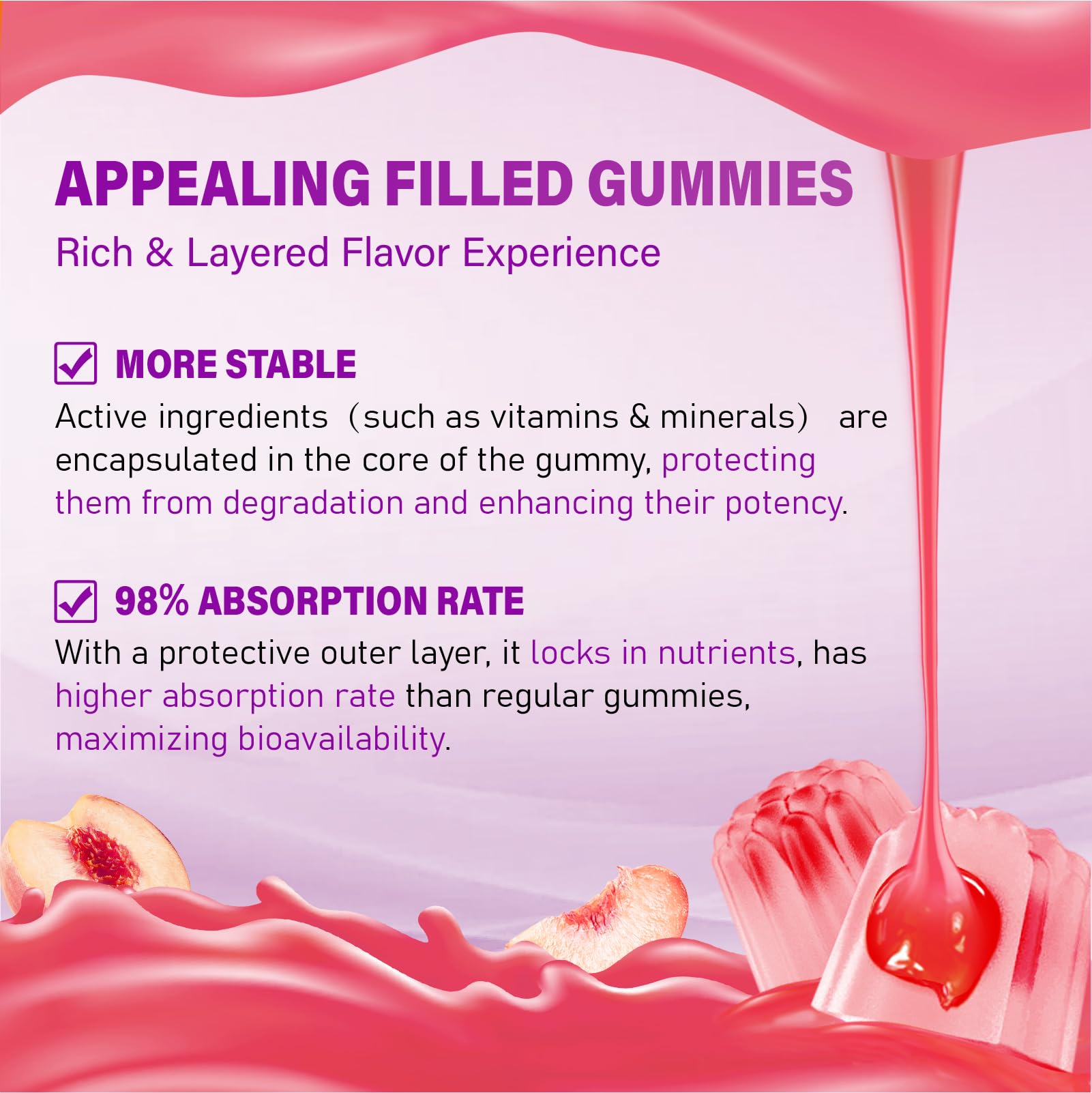 Gummies ready for daily use, ideal for busy mornings.
