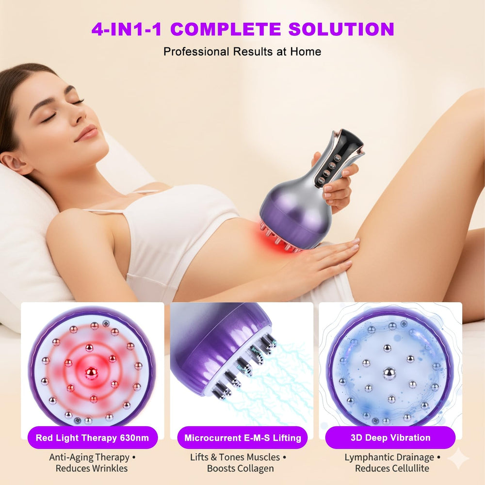 VEZURZO cellulite massage tool penetrating 8mm depth to smooth thighs