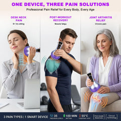 VEZURZO ergonomic palm-sized design reduces fatigue during treatment