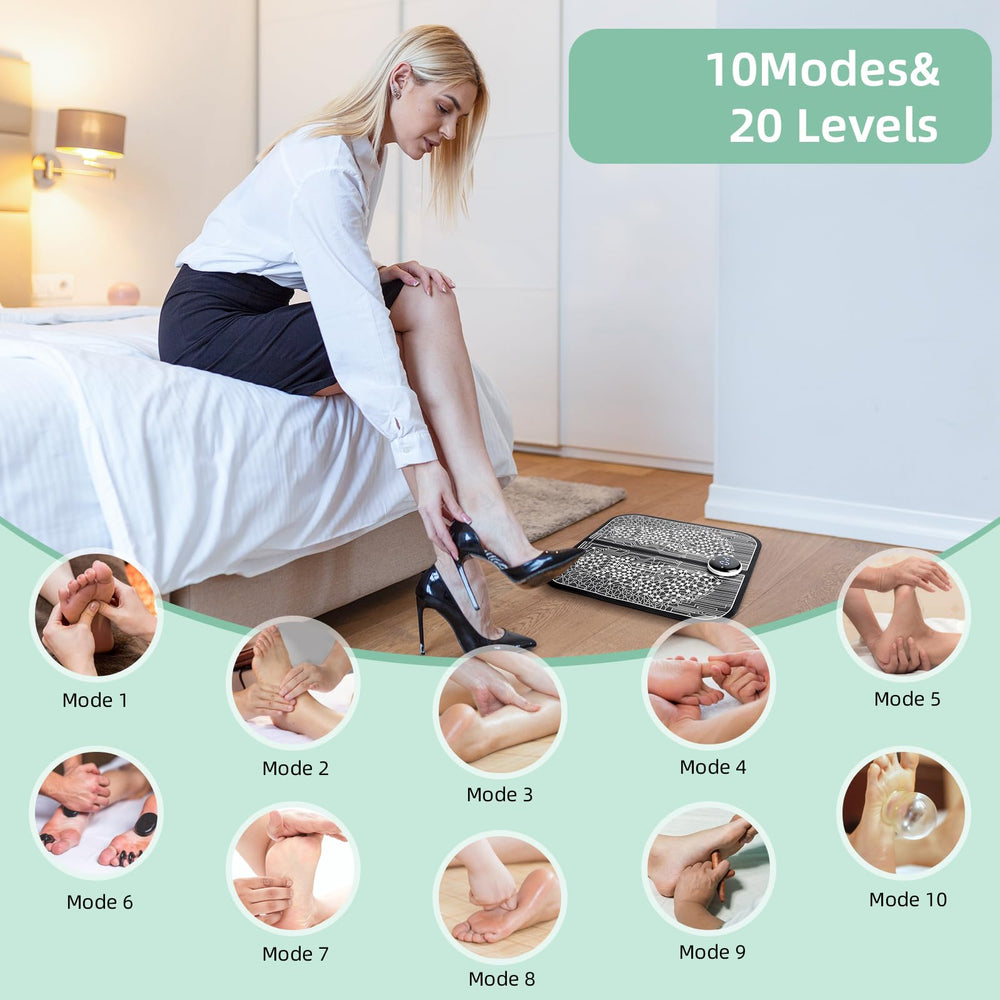 VFU leg pain relief device designed for portability and arthritis relief at home or on the go.