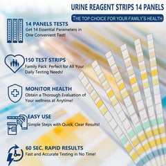 VGTYE urine strips bottle showing easy access and seal
